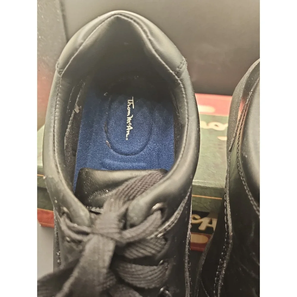 NEW Vintage Thom McAn 10 W Men's Lace-Up Oxford Leather Walker Shoe Blk
